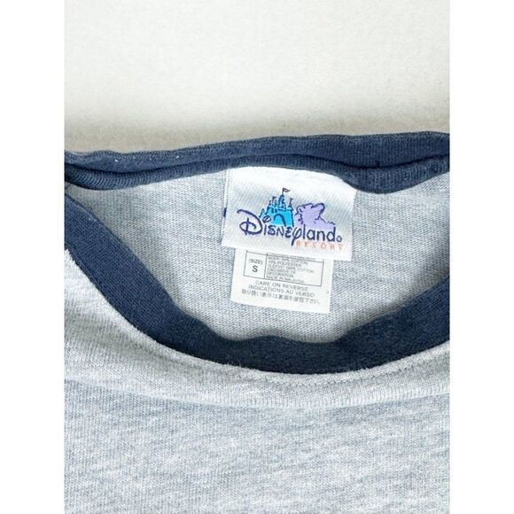 Vintage Y2K Walt Disney Disneyland Mickey Shirt Small Long Sleeve Grey Embroider - Picture 5 of 8